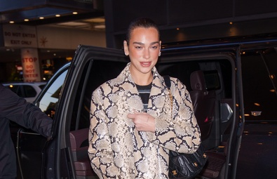 Dua Lipa vista en la ciudad de Nueva York