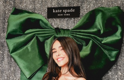 Madison Beer Hosts Holiday Event for Kate Spade at Rockefeller Center in New York