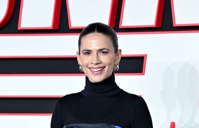 Hayley Atwell Shines at "The Running Man" UK Premiere in Leicester Square