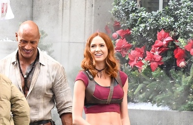 Karen Gillan on Set of 'Jumanji 4' in Los Angeles