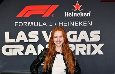 Madelaine Petsch at the 2025 F1 Las Vegas Grand Prix