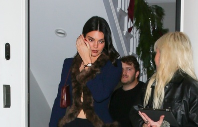 Kendall Jenner Celebrates at OBB Media's Star-Studded Holiday Bash in West Hollywood