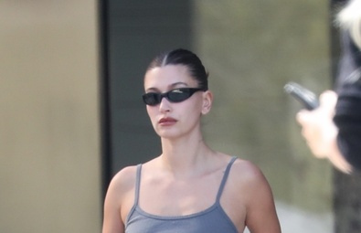 Hailey Bieber Enjoys a Coffee Run in Los Angeles