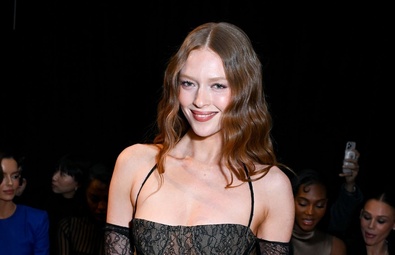 Larsen Thompson Graces the Runway at LaQuan Smith Fashion Show in New York