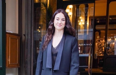 Shailene Woodley Steps Out in Style from Milan Hotel