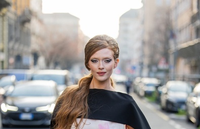 Larsen Thompson Shines at Moschino's Milan Fashion Week Show