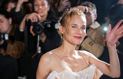 Diane Kruger Shines at Victoria Beckham's Paris Fashion Week Show