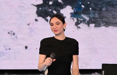 Matilda De Angelis Shines at "La Lezione di Mordini" Press Conference and Photocall in Rome