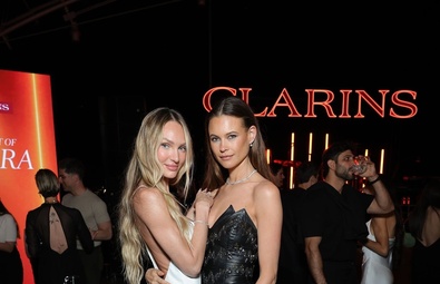 Candice Swanepoel Shines at Clarins Night of EXTRA in Los Angeles
