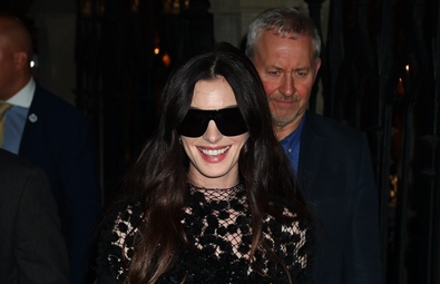 Anne Hathaway Attends Star-Studded "Mother Mary" Listening Party in New York
