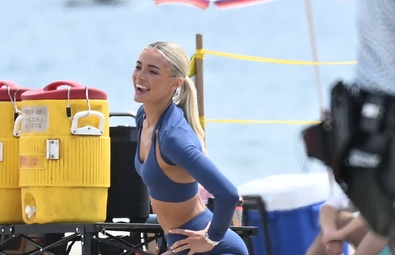 Olivia Dunne Hits Santa Monica for 'Baywatch' Filming