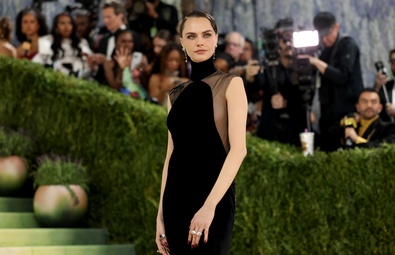 Cara Delevingne Shines at the 2026 Met Gala Celebrating "Costume Art" in New York